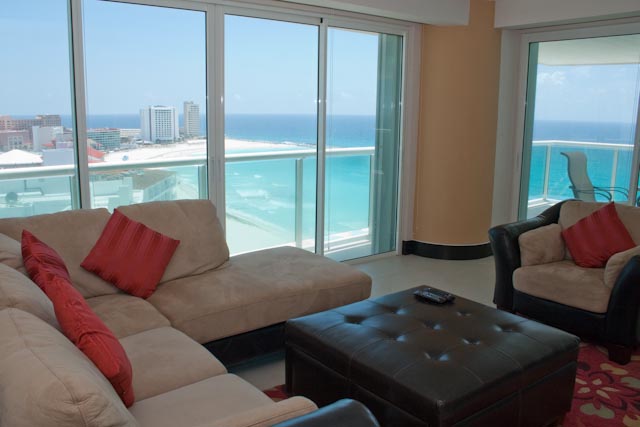 Cancun Condo Rental 4 Bedroom Portofino Unit 1504 Tower 6