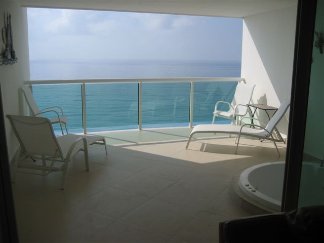 Another view of the extra large ocean view patio which sits on the 11th floor and offers 100% privacy