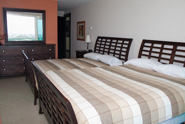 Guest suite 4 with city view terrace, full bath, walk in closet and 32 inch lcd tv