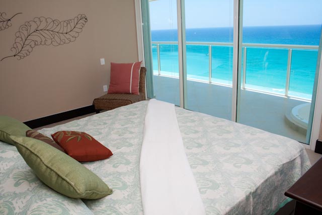 Master Bedroom with full bath and access to oceanfront terrace