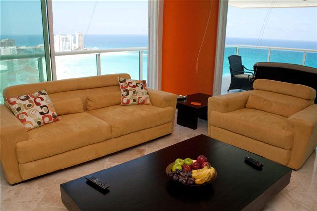 Another view of the extra large ocean view patio which sits on the 19th floor and offers 100% privacy